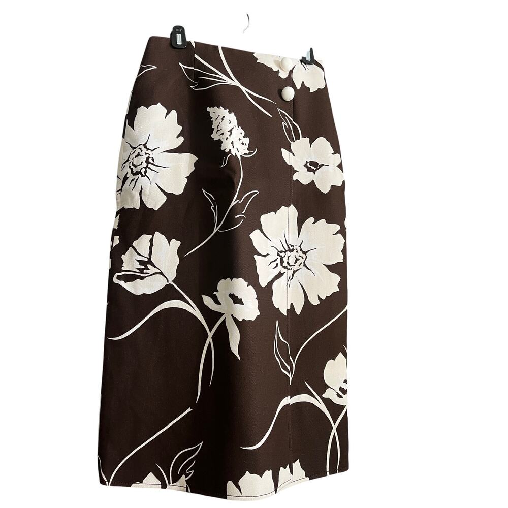 Tory Burch Twill Crepe Wrap Skirt